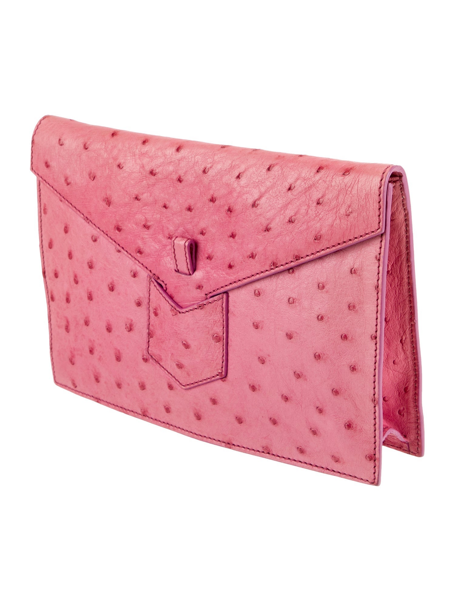 Yves Saint Laurent Ostrich Clutch